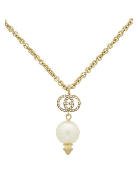 gucci bag with pearls|gucci gold pearl necklace.